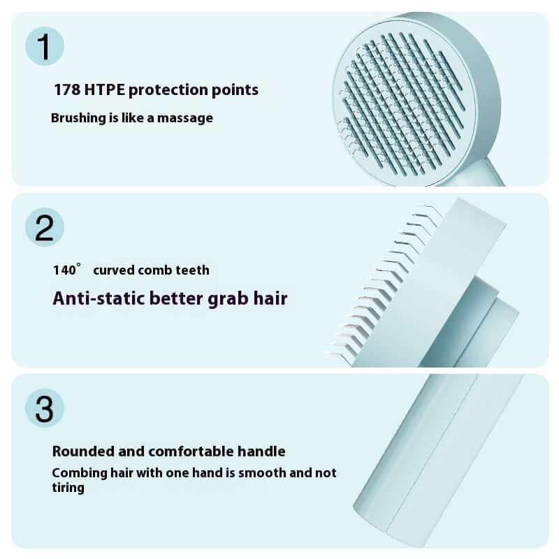 Pin Comb Hair Remover for Dogs and Cats features, highlighting pet detangling comb for dogs and cats benefits.