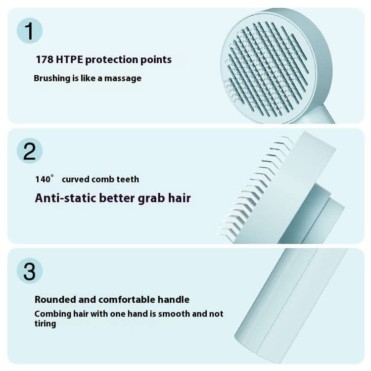Pin Comb Hair Remover for Dogs and Cats features, highlighting pet detangling comb for dogs and cats benefits.