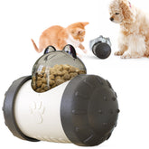 Juguete dispensador de premios interactivo para gatos y perros con chuches, pensado para divertirse y comer despacio.