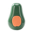 Electric steam brush for pets in avocado green color with an orange button for easy use.