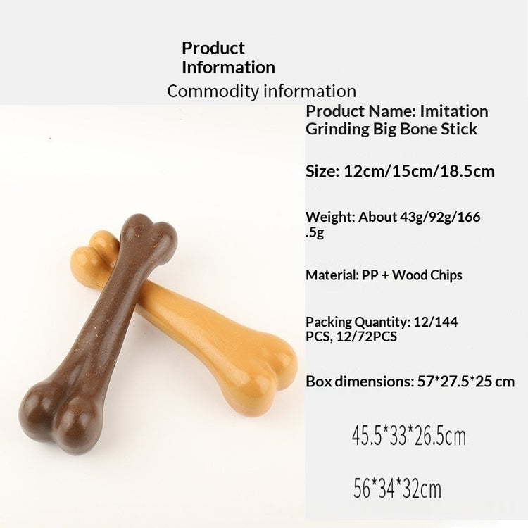 Durable chew toy for dogs in brown and beige, ideal for long-lasting fun and chewing satisfaction.