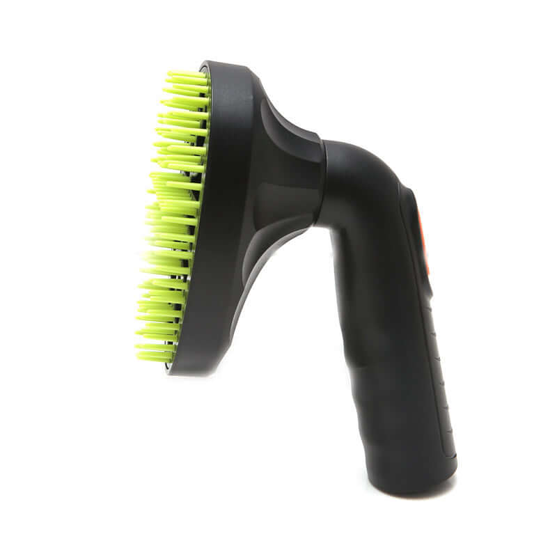 Pet grooming brush vacuum attachment designed for effective pet hair removal and grooming convenience.