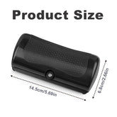 Cepillo quitapelo para perros que muestra las medidas del producto, 14.5cm y 6.8cm, para un cepillado eficaz.