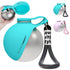 Portable dog water bottle for small dogs in turquoise with a silicone lid and multi-color options.