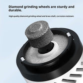 Close-up of a diamond grinding wheel for dog and cat nail clippers, featuring durable materials.