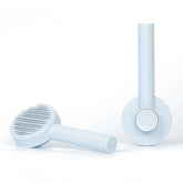 Pin Comb Hair Remover for Dogs and Cats - pet detangling comb for dogs and cats design with cleaning button.